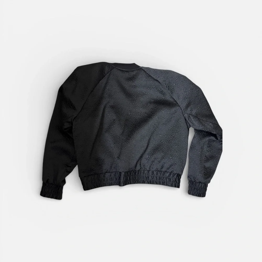 VENUS Casual Black Bomber Jacket